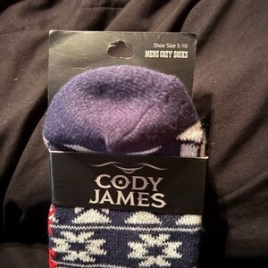 Cody James Men’s Cozy Socks – Nordic Snowflake Knit – NWT